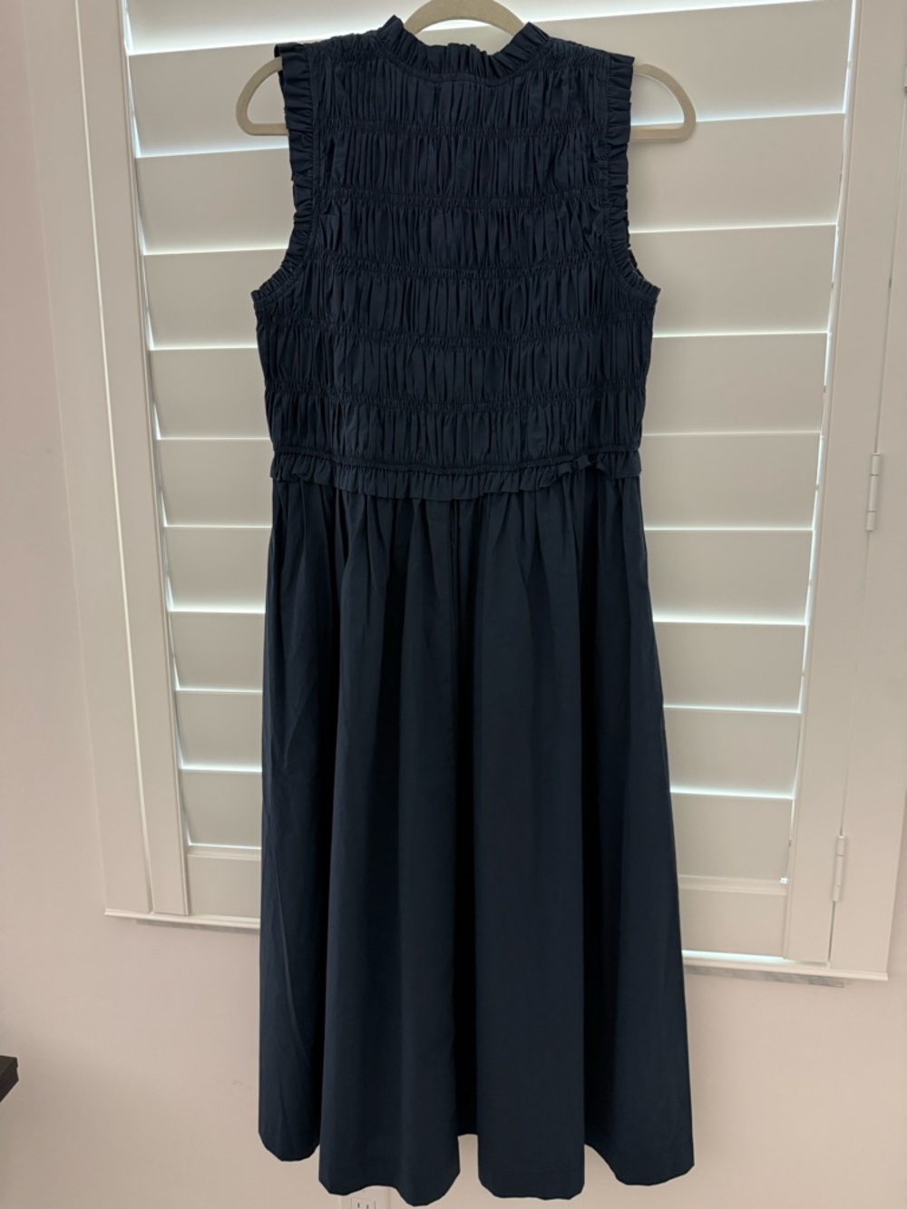 Pinch Margo Smocked V-Neck Midi Dress with Pockets - Picture 6 of 7
